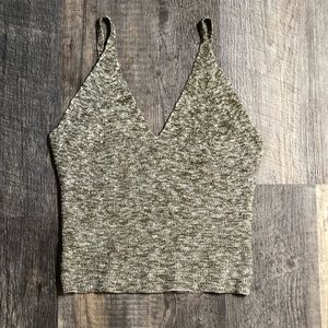 Spaghetti strap v neck top